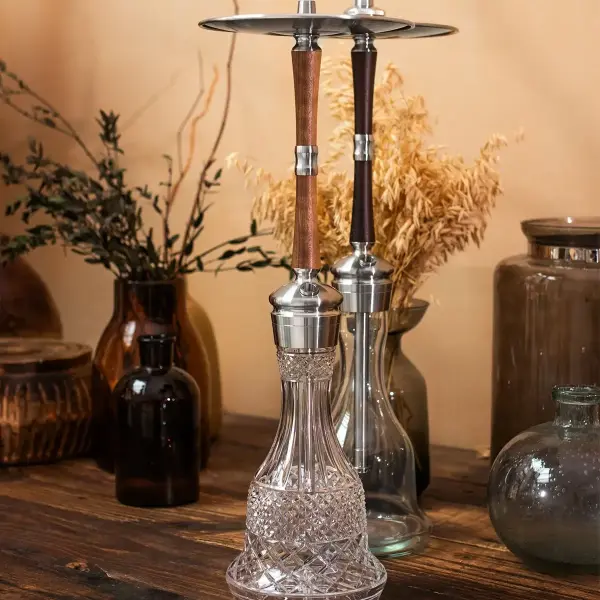 Hoob Go Pro Wood Silver Nargile Takımı | HOOB