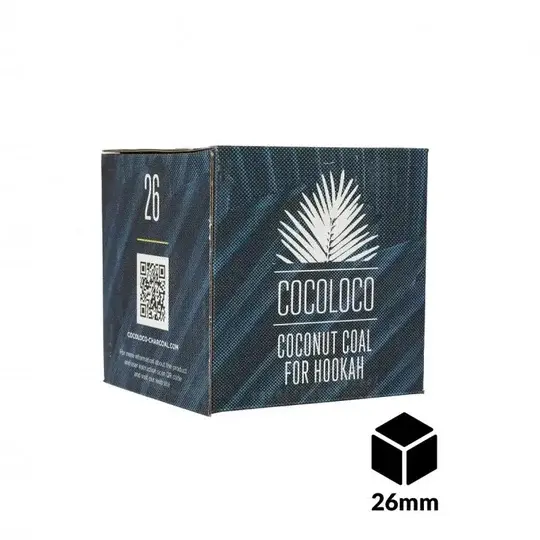 Coco Loco 26mm Nargile Kömürü | Premium Küp Kömür
